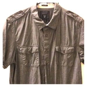 Guess short sleeve button-up shirt